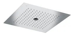 SB built-in rain shower ceiling with icicle street 38x38cm fully stainless steel 1208955633