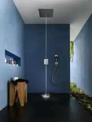 SB built-in Ceiling Rain Shower with icicle street 38x38cm Matte White 1208955645