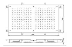 SB Temptation Built-in Rectangular Rain Shower 900x500mm Matte White 1208955712