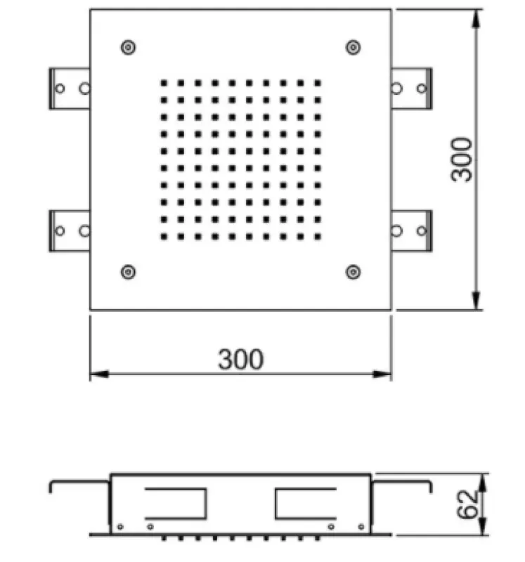 SB Temptation Built-in Square Rain Shower 30x30cm Fully Stainless Steel 1208955717