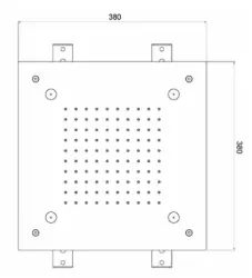 SB Mist Temptation Built-in Square Rain Shower 2-jet 38x38cm Fully Stainless Steel 1208955718
