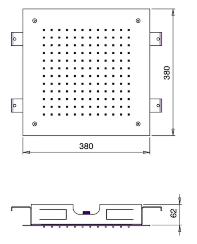 SB Temptation Recessed Square Rain Shower 38x38cm PVD Copper 1208955763