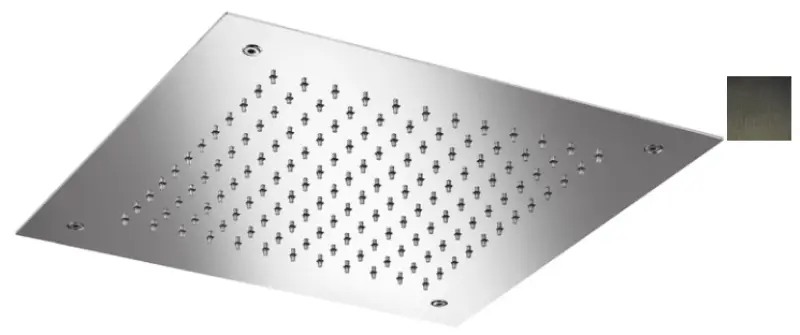 SB Temptation Built-in Square Rain Shower 38x38cm PVD Gun Metal 1208955764