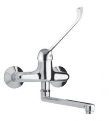PB Clinic disabled wall mounted kitchen tap with long handle chrome 1208956271