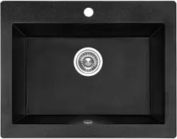 Aquadesign Farmhouse intermediate or inset granite sink anthracite 58x49cm 1208956330