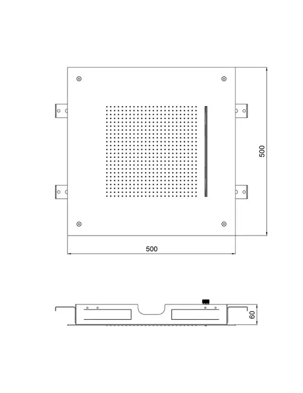 SB Square 316 Built-in Rain Shower Velvet Temptation and Waterfall Stainless Steel 1208956748