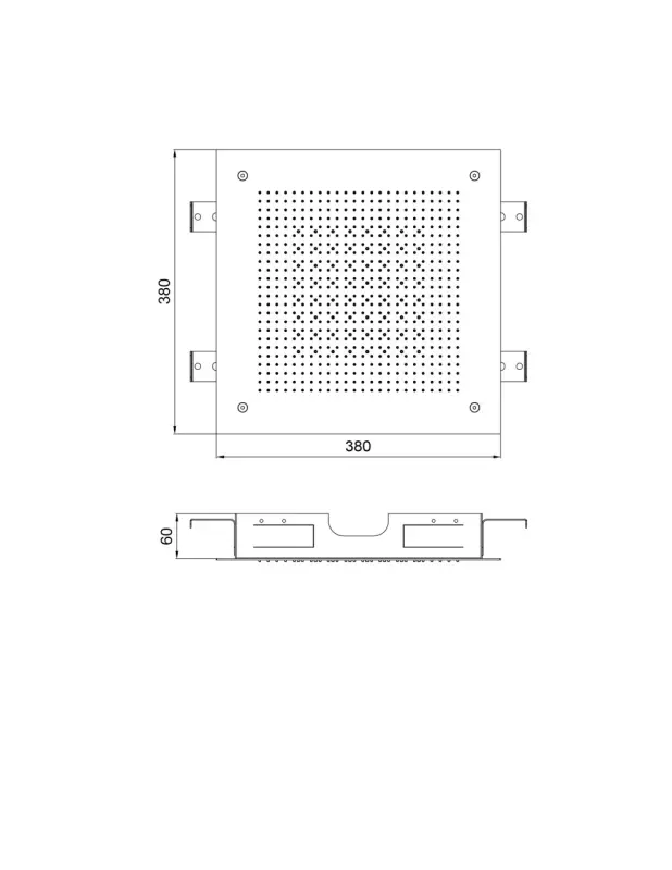 SB Square 316 Built-in Rain Shower Velvet Temptation Dual Flow Brushed PVD Copper 1208956766