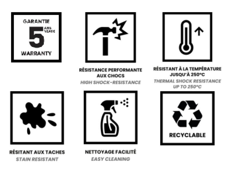 Concrete grey inset sink 58x53cm with tap hole bench with stainless steel plug 1208956771