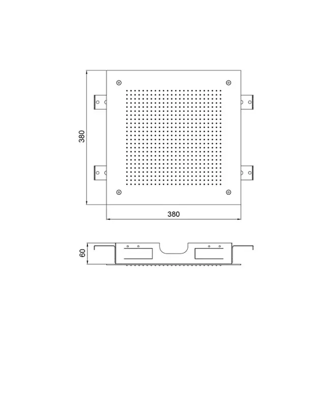 SB Square 316 Built-in Rain Shower Velvet Temptation matte black 1208956774
