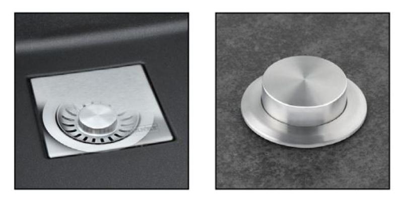 Franke Cube KNG 110.52 matt black sink 52x42 with black drain cover undermount 125.0685.161