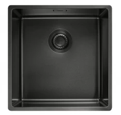 Franke Mythos Masterpiece BXM 210.40 PVD Gun Metal Sink 400x410mm Flush Mount and Undermount 127.0674.537