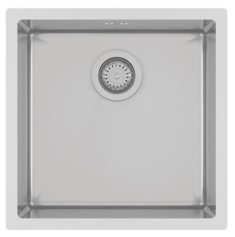 Ausmann Oder stainless steel sink 40x40cm flush-mounted undermount and inset extra deep 22cm 1208957112