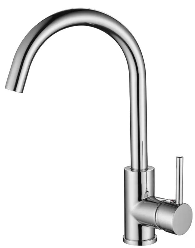Ausmann Petra kitchen mixer tap with swivel spout chrome all metal 1208957156