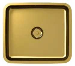 Aquadesign Oxford gold PVD stainless steel sink 40x35cm undermount 1208957203
