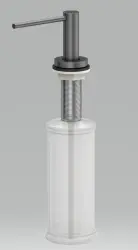 Quadri Swindon Luxe Built-in soap dispenser gun metal from top refillable 120895721