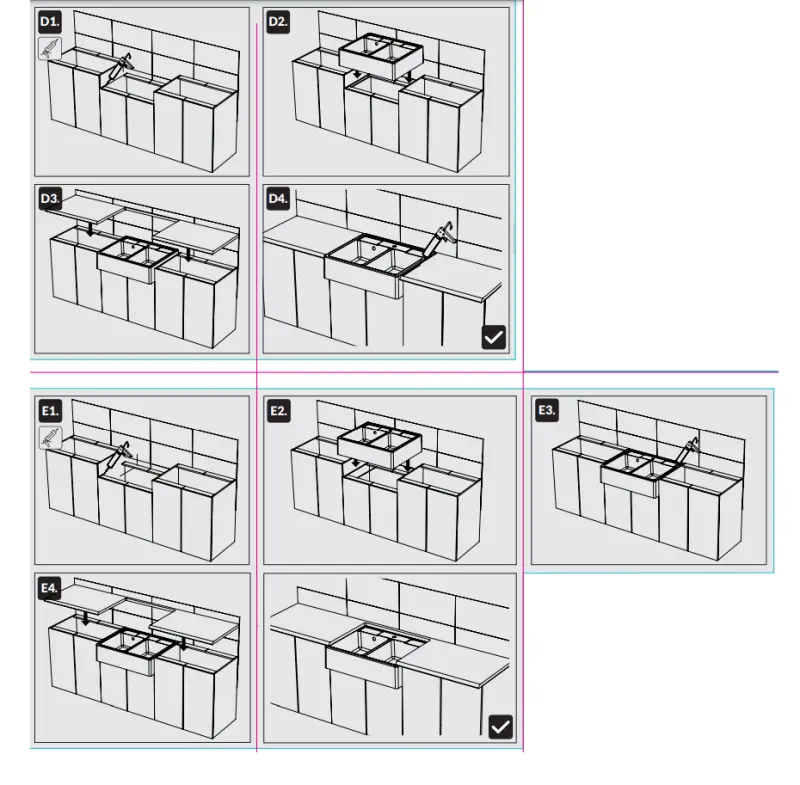 GraniteMy Farmhouse double country sink granite sink 80x63 cm white intermediate and undermount 1208957290