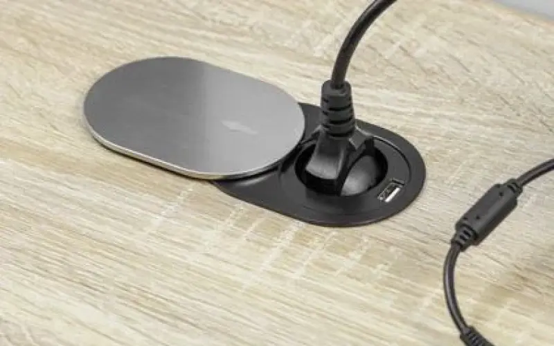 Indux Slide built-in kitchen socket in countertop with USB C and socket color stainless steel 1208957391
