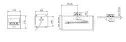 Indux Flip Small pin earthing kitchen socket for worktop or wall matt white with 2 USB chargers 1208957426