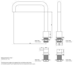 Waterevolution Flow 2-hole kitchen mixer tap chrome T151H01