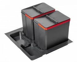 Garbi Basket B-60-2 waste sorting system for drawer 60cm incl. holder and 2 waste bins 1208957474