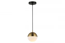 Decor Abies Brass Gold Pendant lamp with metal round canopy 3558
