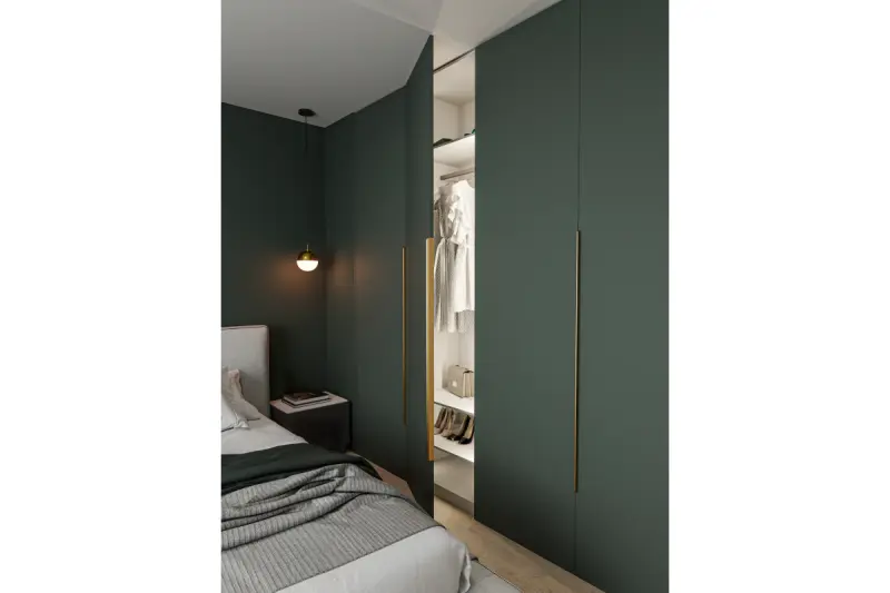 Decor Abies Brass Gold Pendant lamp with metal round canopy 3558