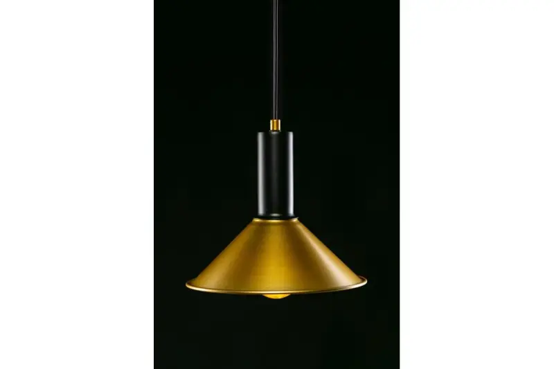 Decor Prive modern brass gold pendant lamp cone-shaped 7610