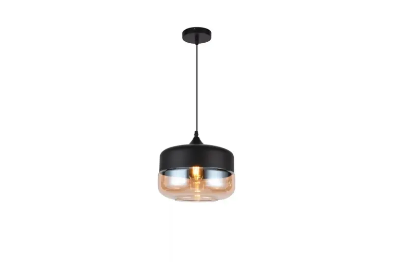 Decor Lender modern metal and glass pendant lamp 250 mm width 8433