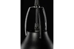 Decor Orient tapered metal pendant lamp black with contrasting white interior 4475