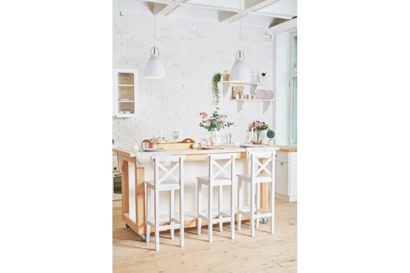 Decor Orient tapered metal pendant lamp white 4451