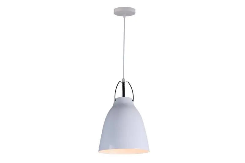 Decor Orient tapered metal pendant lamp white 4451