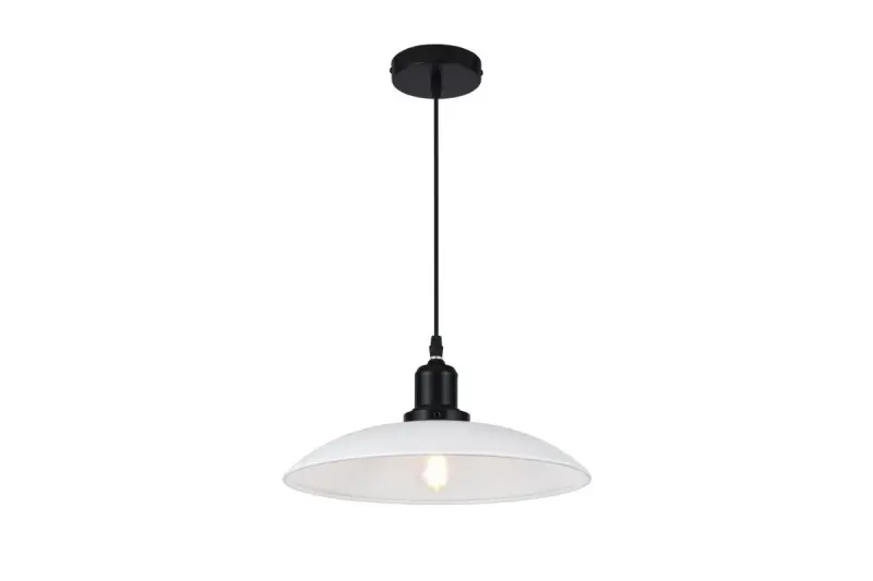 Decor Horizon matt white industrial pendant lamp 4499