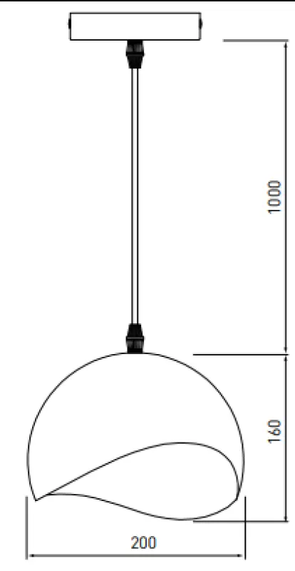 Decor Mavia spherical white gold pendant lamp 4949