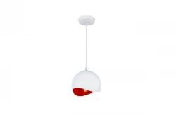 Decor Mavia spherical white and red pendant lamp 4963