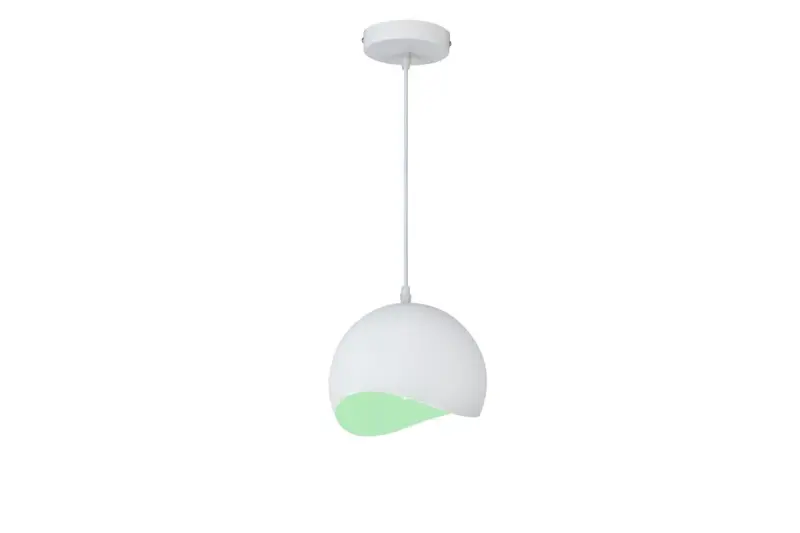 Decor Mavia spherical white and green pendant lamp 4987