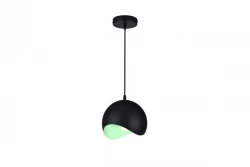 Decor Mavia spherical black and green pendant lamp 1839