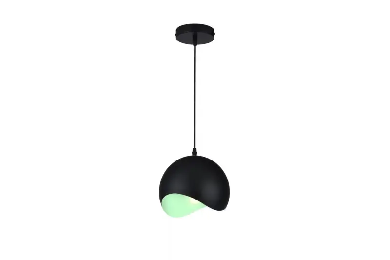 Decor Mavia spherical black and green pendant lamp 1839