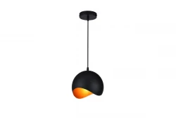 Decor Mavia spherical black and gold pendant lamp 1853
