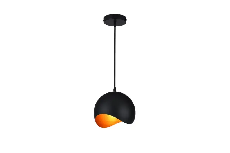 Decor Mavia spherical black and gold pendant lamp 1853