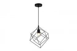 Decor Rosa geometric black pendant lamp composed of 2 black cubes 3437