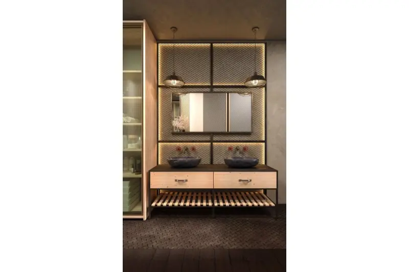 Decor Lars black pendant lamp with industrial black grid diameter 36 cm 2295