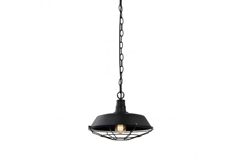 Decor Lars black pendant lamp with industrial black grid diameter 36 cm 2295