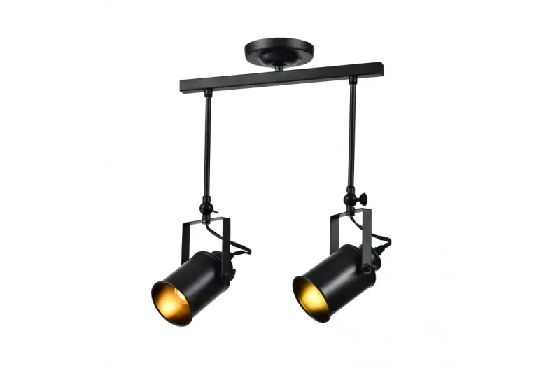 Decor Demir black pendant lamp with 2 light sources 3994