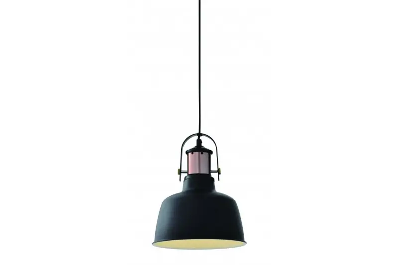 Decor Noor elegant black pendant lamp with copper element 2691