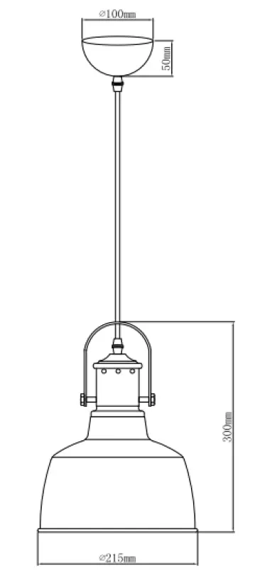 Decor Noor elegant white pendant lamp with copper element 6934