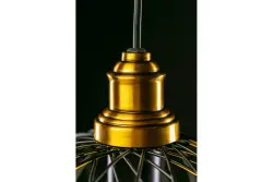 Decor Viela black metal wire pendant lamp, spherical shape, diameter 25 cm 6972