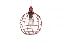 Decor Viela antiqued golden wire pendant lamp, spherical shape, diameter 29 cm 7016