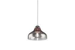 Decor Marite classic pendant lamp black tinted glass, diameter 26 cm 7061