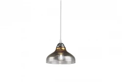 Decor Marite classic pendant lamp black gold tinted glass, diameter 26 cm 7085