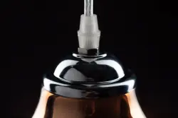 Decor Marite classic pendant lamp brown tinted glass, diameter 26 cm 7108